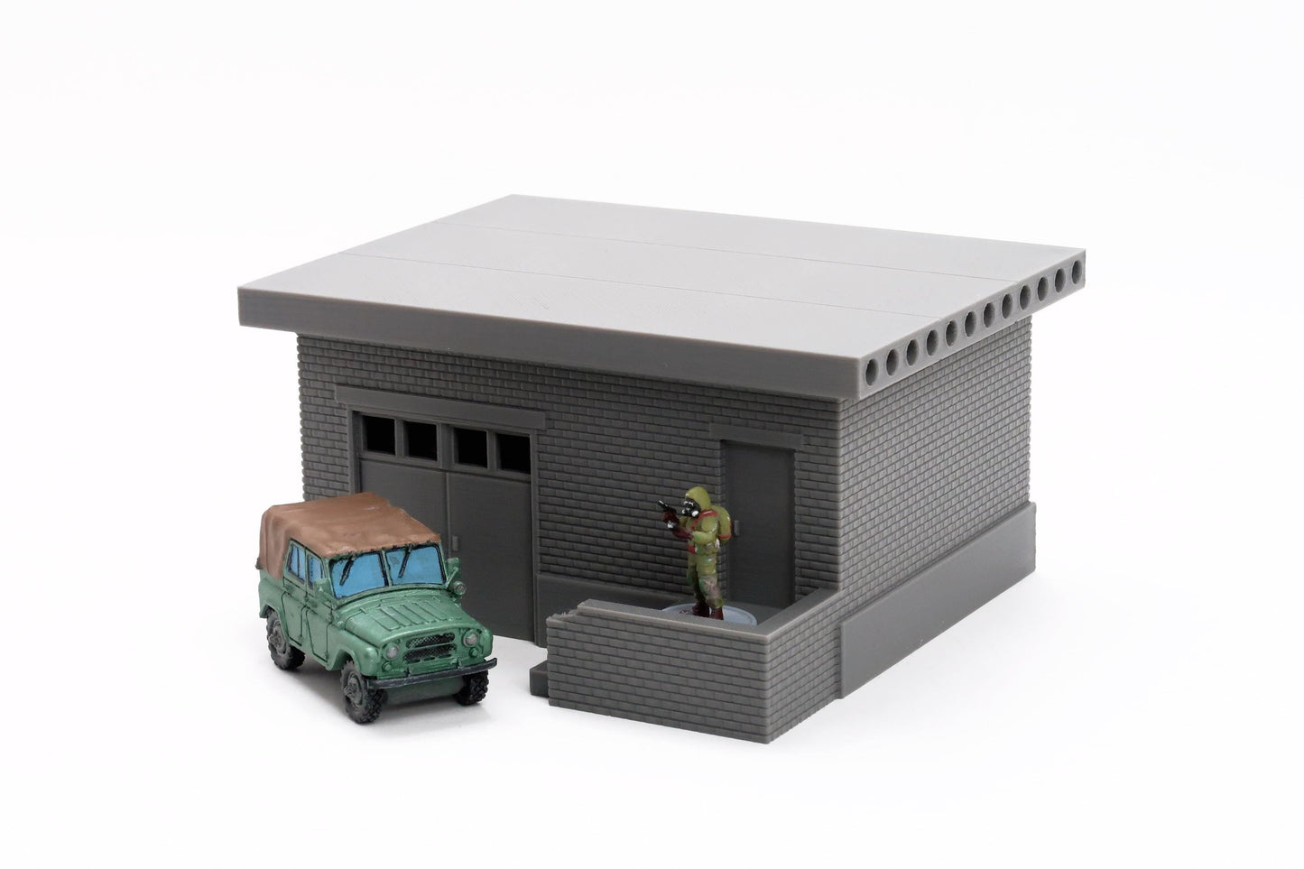 Soviet Mid Size Utilities Shed - Zona Alfa / Cold War in the East - 3D Printed Miniature Wargaming Terrain 28mm / 20mm / 15mm Scale