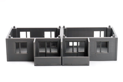 Soviet Apartments Block Type 2 - Zona Alfa / Cold War in the East - 3D Printed Miniature Wargaming Terrain 28mm / 20mm / 15mm Scale