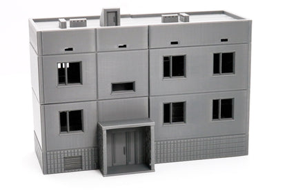 Soviet Apartments Block Type 2 - Zona Alfa / Cold War in the East - 3D Printed Miniature Wargaming Terrain 28mm / 20mm / 15mm Scale