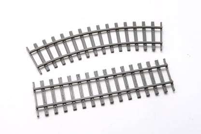 3D Printed 28mm Train Tracks for Wargaming – Curved or Straight Set of 6 | Miniature Terrain