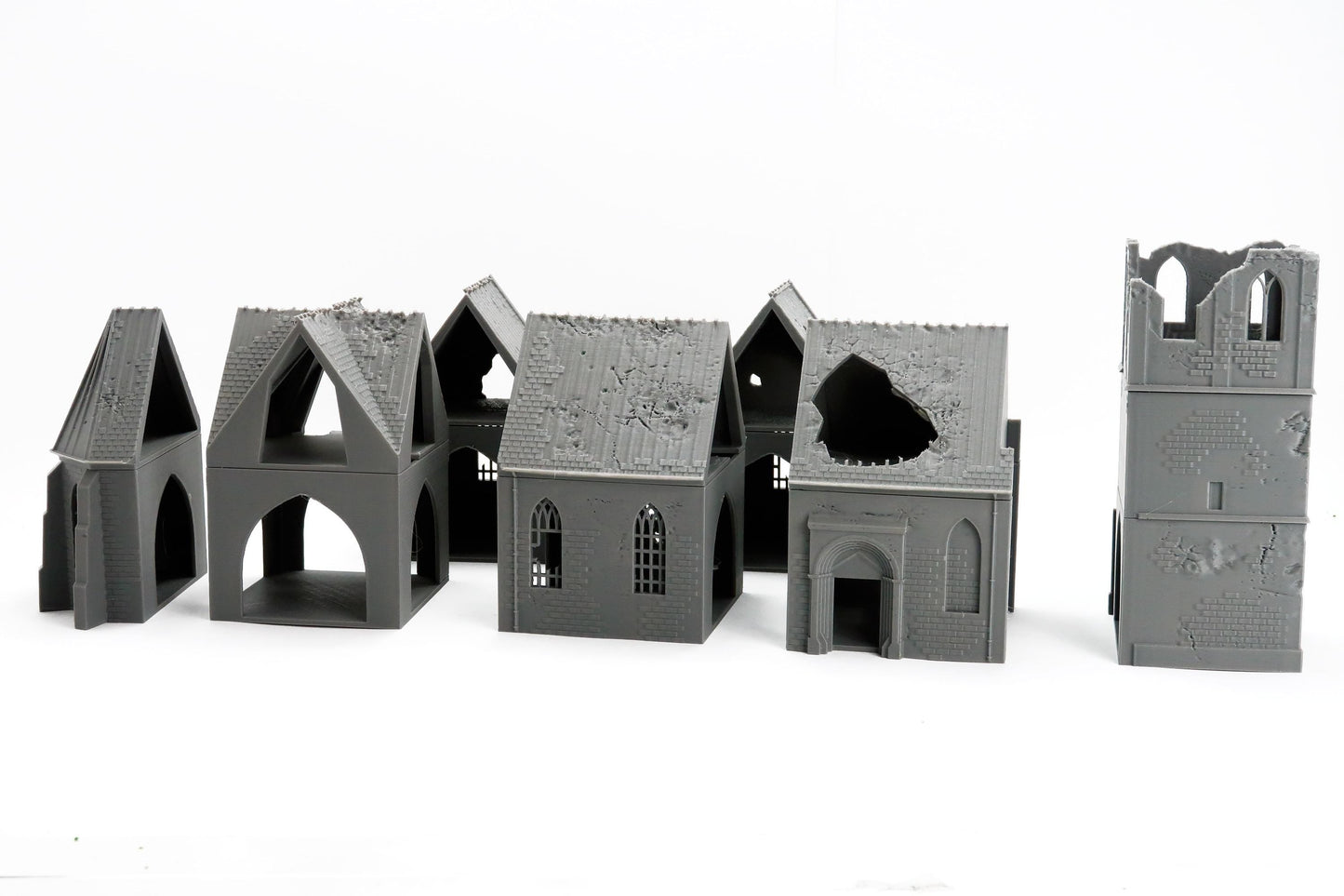 Oosterbeek Old Church - WW2 Intact or Damaged - 3D Printed Miniature Wargaming Terrain 28mm / 20mm / 15mm Scale