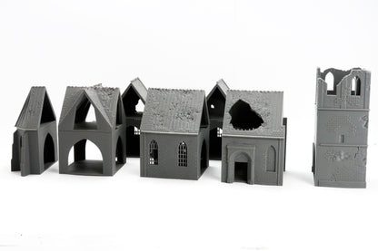 Oosterbeek Old Church - WW2 Intact or Damaged - 3D Printed Miniature Wargaming Terrain 28mm / 20mm / 15mm Scale