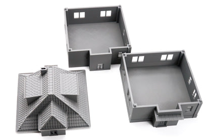 Fulda Cap West German Village Set Vol. 1 - 3D Printed Miniature Cold War Era Wargaming Terrain 28mm / 20mm / 15mm Scale