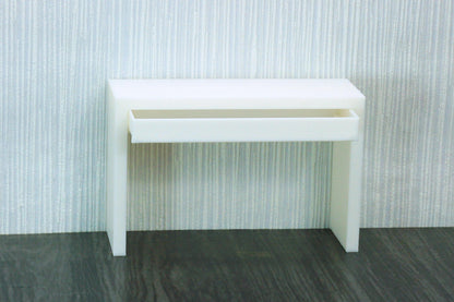 Modern Make-up / Writing Desk | 1:12, 18 & 6 Scale Dollhouse Furniture | 3D Printed Miniature