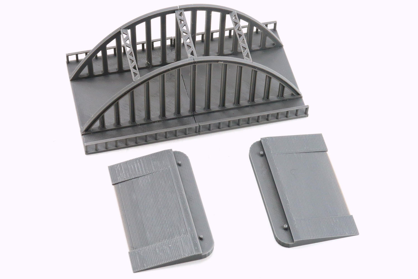 Steel Arch Bridge - Tabletop Wargaming WW2 Terrain Miniature | 15mm 20mm 28mm | 3D Printed Model