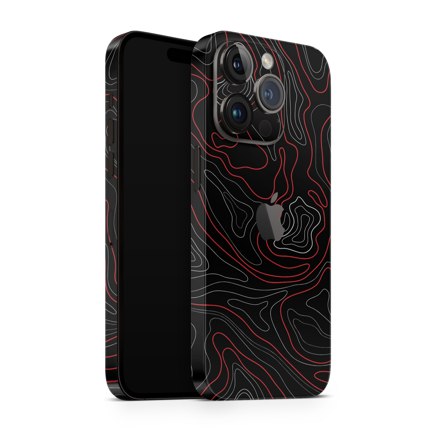 iPhone 14 Pro Max Skin Topo Red Matt