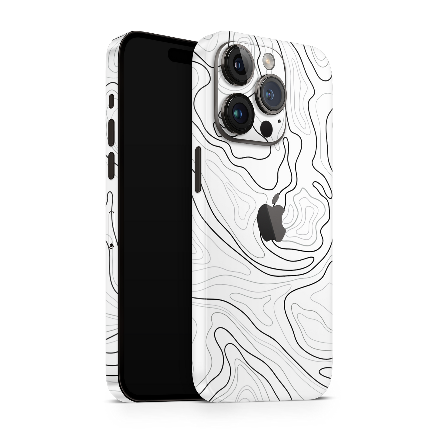 iPhone 15 Pro Skin Topo White Matt