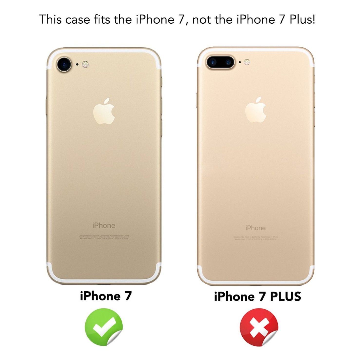 Apple iPhone 7 Hülle Handyhülle von NALIA, Glitzer Schutz Ohren Bling Case Cover