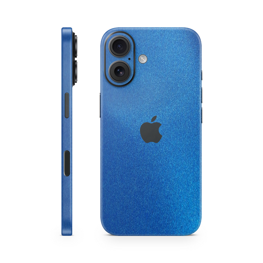 iPhone 16 Plus Skin Matt Blau Metallic