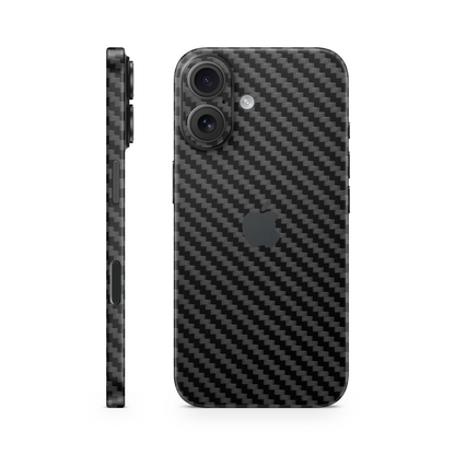 iPhone 16 Skin Carbon Schwarz