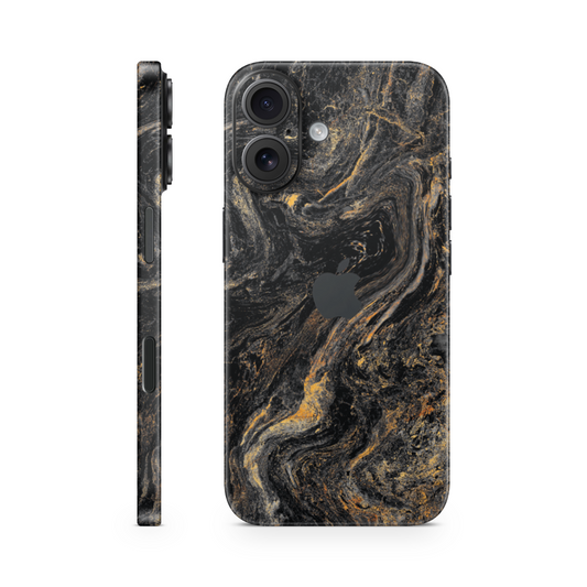 iPhone 16 Skin Gold Black