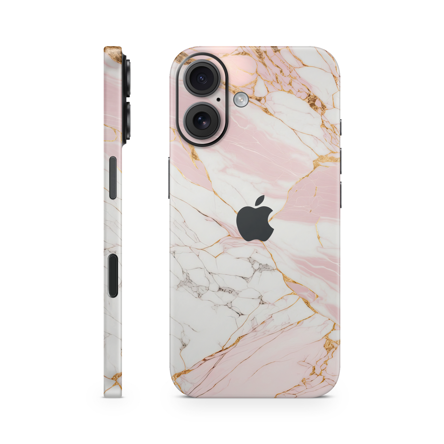 iPhone 16 Skin Pink Marble