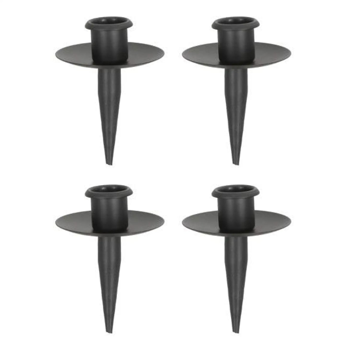Kerzenhalter für Flaschen Metall schwarz Stabkerzenhalter Tülle für Kranz
