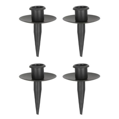Kerzenhalter für Flaschen Metall schwarz Stabkerzenhalter Tülle für Kranz