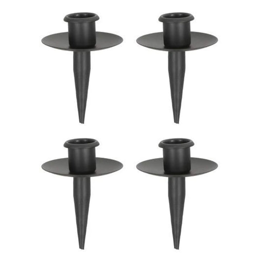 Kerzenhalter für Flaschen Metall schwarz Stabkerzenhalter Tülle für Kranz