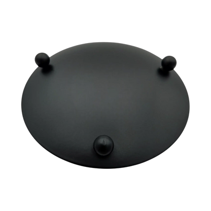 Kerzenhalter schwarz 4 Stück Stumpenkerzen Teller Kerzenteller Weihnachten 8,5 cm