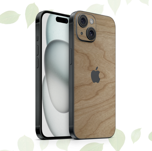 iPhone 16 Skin Holz Kirsche