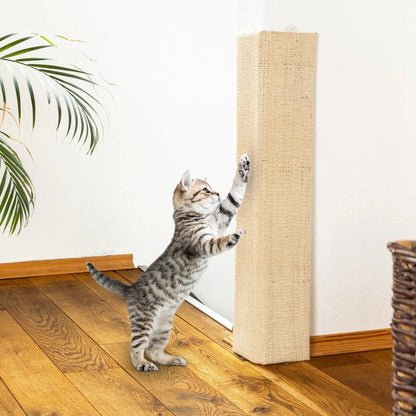 Kratzbrett Kratzmatte für Wand 80x28 cm Eckkratzbrett Kratzbaum Katzen Katze Sisal