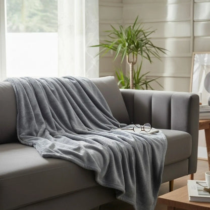 Kuscheldecke Flauschig Weich XXL180x220 Mikrofaser Wohndecke Tagesdecke Flanell