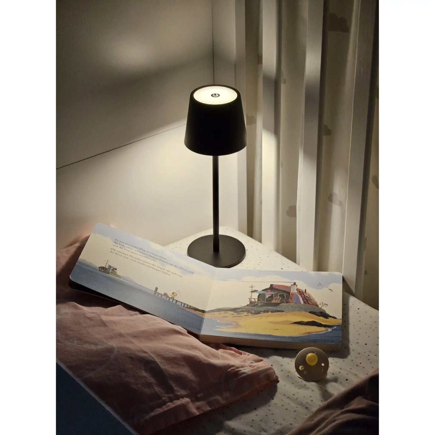 Lampe LED ohne Kabel Touch Tischleuchte Tischlampe Leuchte kabellos dimmbar