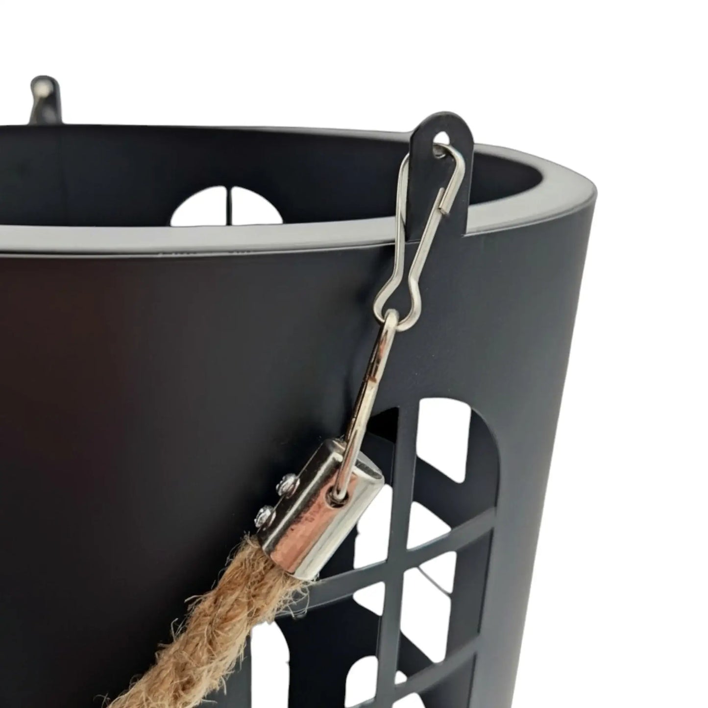 Laterne XXL Windlicht rund Haus schwarz weiß 40 cm Metall Kerzenhalter Industrial