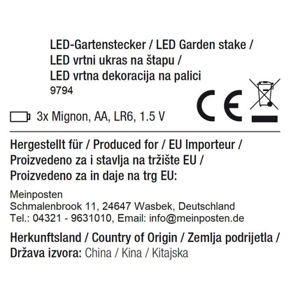 LED Gartenstecker Tannenbaum Weihnachtsbeleuchtung Beleuchtung Timer warmweiß