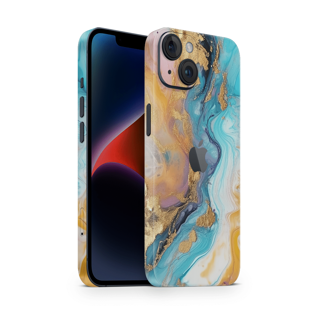 iPhone 15 Plus Skin Gold Pastell