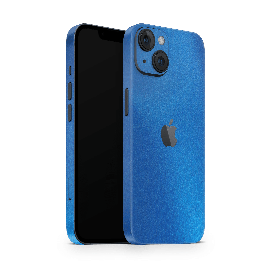 iPhone 15 Plus Skin Matt Blau Metallic