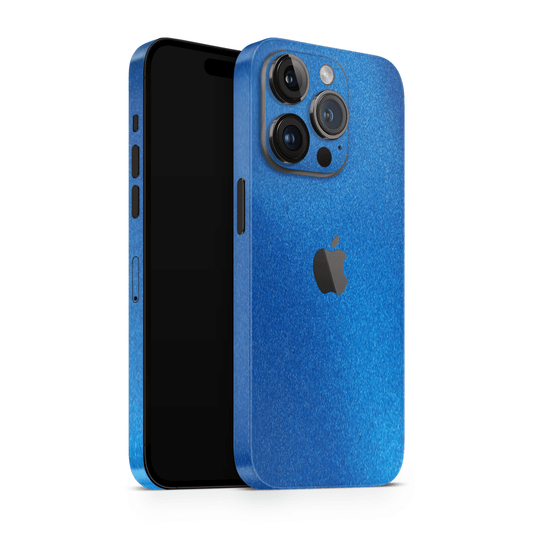 iPhone 12 Pro Max Skin Matt Blau Metallic