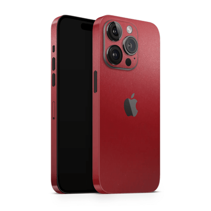 iPhone 12 Pro Skin Matt Rot Metallic