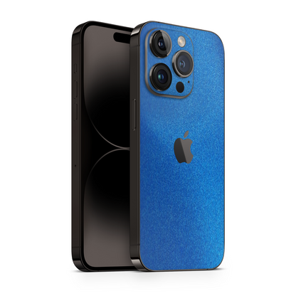 iPhone 16 Pro Skin Matt Blau Metallic