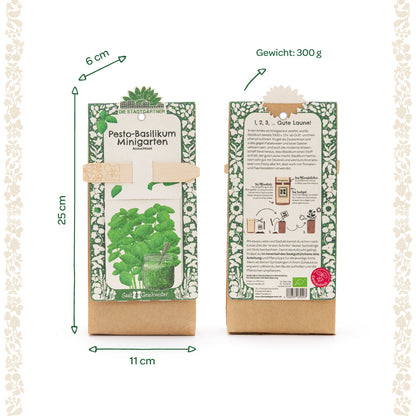 Growing kit – mini garden organic basil