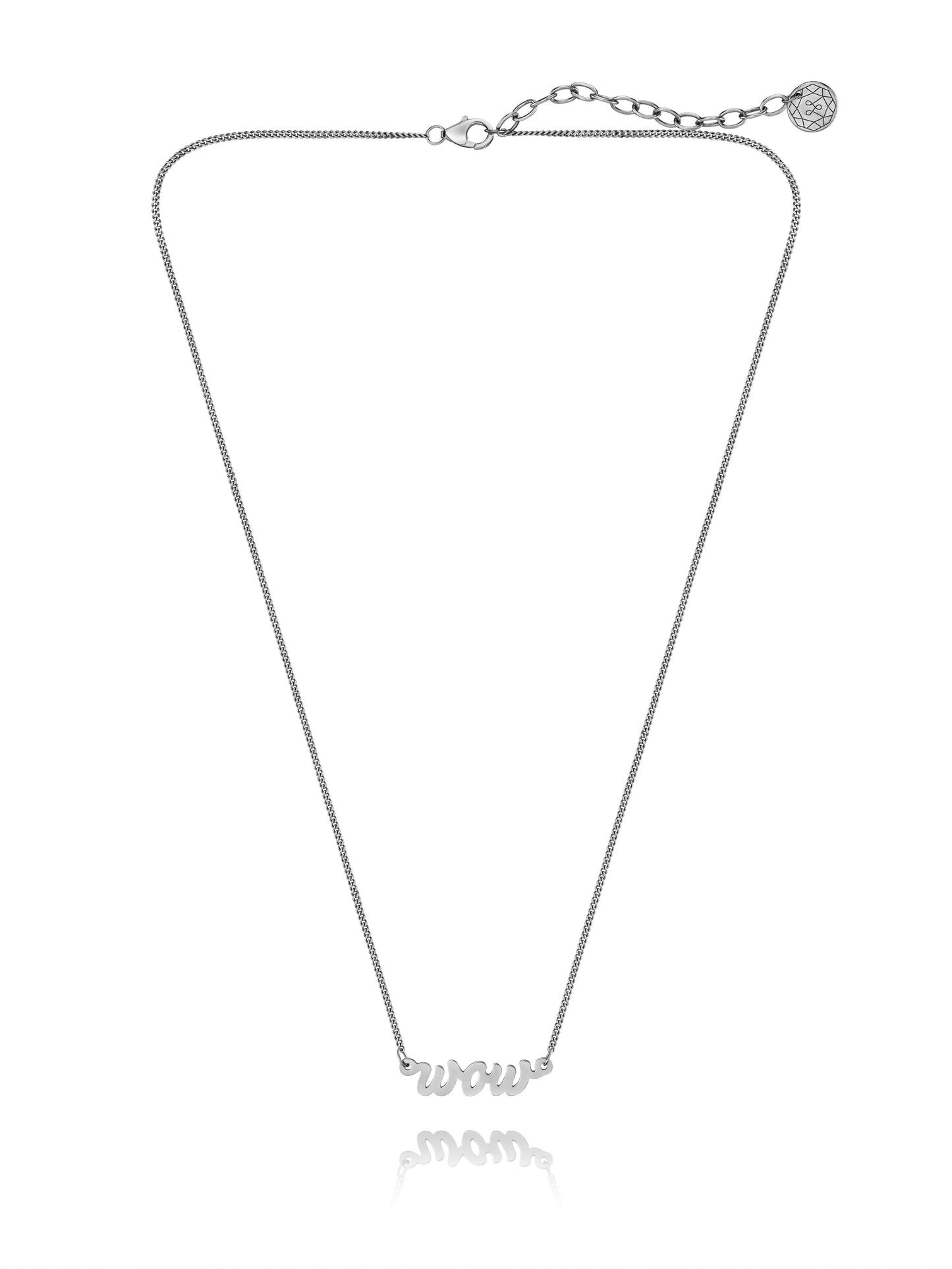 Kettenanhänger WOW Silber Rhodiniert Eleganz für jeden Anlass