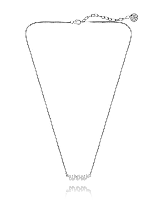 Kettenanhänger WOW Silber Rhodiniert Eleganz für jeden Anlass