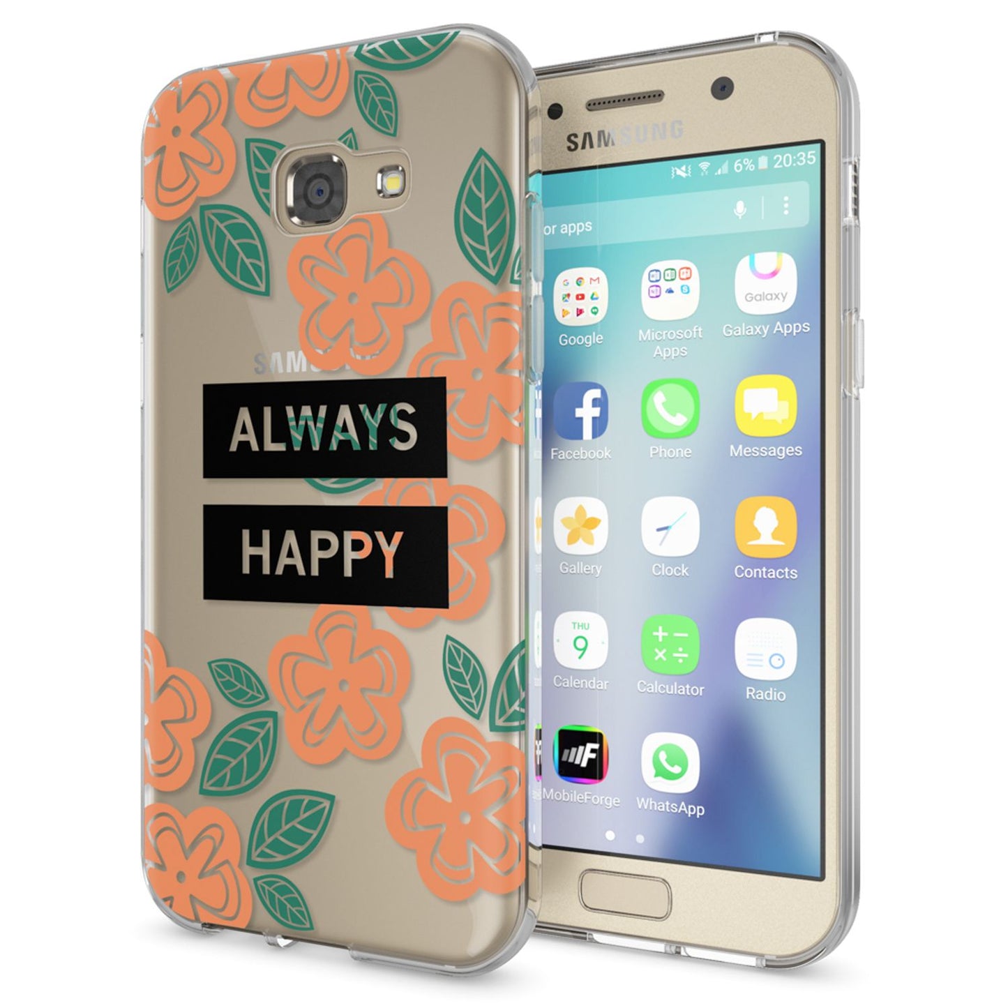 NALIA Handyhülle kompatibel mit Samsung Galaxy A5 2017, Slim Silikon Motiv Case Cover Schutz-Hülle Dünn Durchsichtig Etui Handy-Tasche Backcover Transparent Bumper