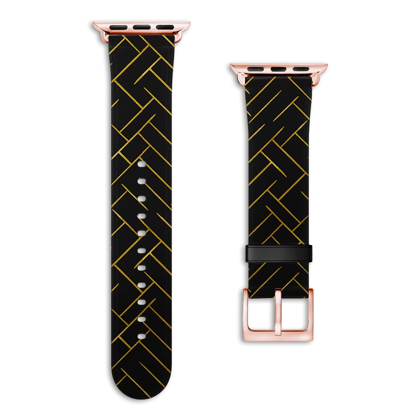 Noir - Apple Watch Armband 44-49mm & 42 (Serie 1-3)