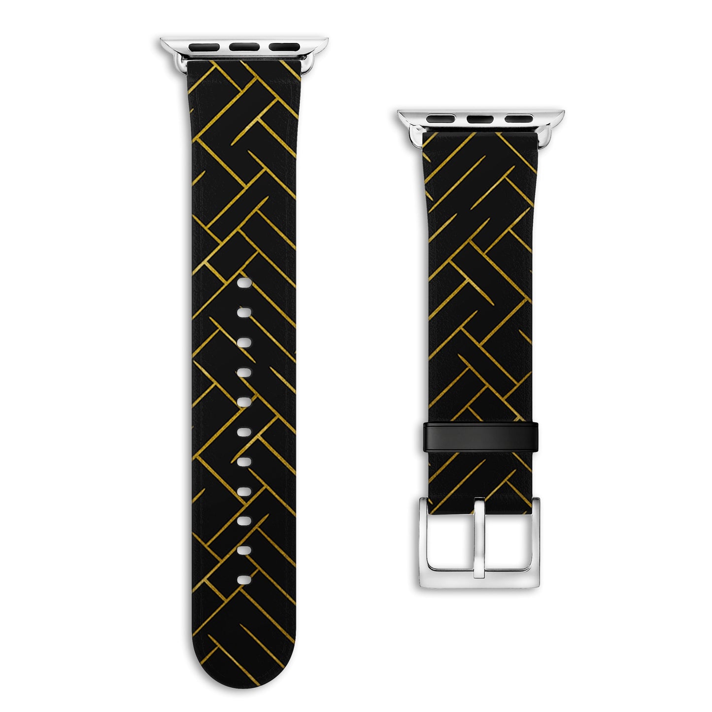 Noir - Apple Watch Armband 44-49mm & 42 (Serie 1-3)