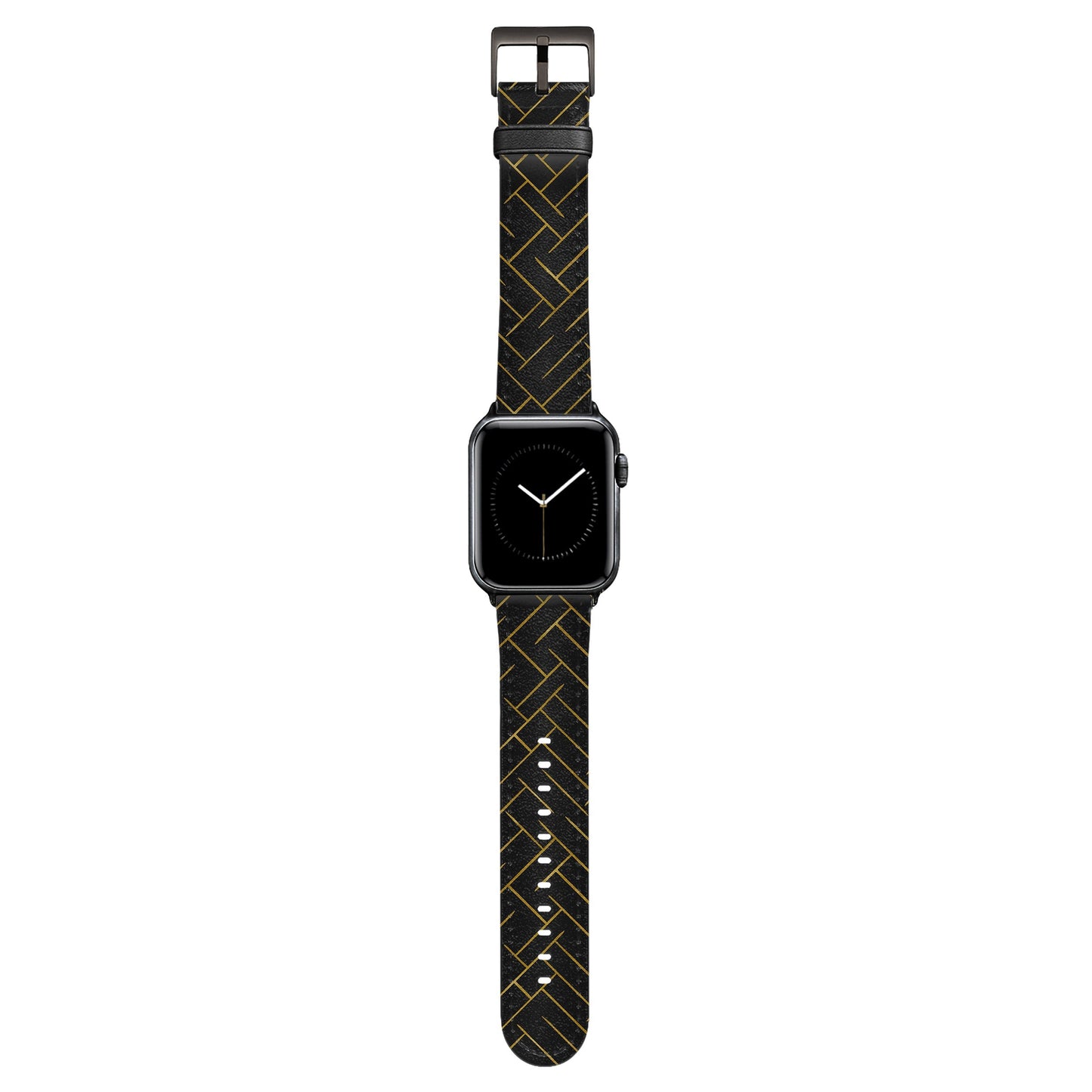 Noir - Apple Watch Armband 44-49mm & 42 (Serie 1-3)
