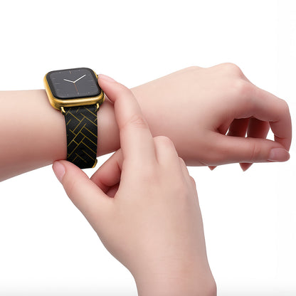 Noir - Apple Watch Armband 44-49mm & 42 (Serie 1-3)