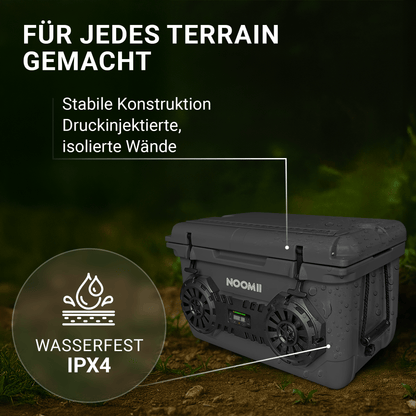 NooMii ArcticBeat 45 – Premium Kühlbox mit Bluetooth-Lautsprecher | 45L | 5 Farben
