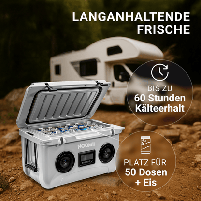 NooMii ColdBeats 45 – Kühlbox mit Bluetooth-Lautsprecher | 45L | Festival & Outdoor | 5 Farben