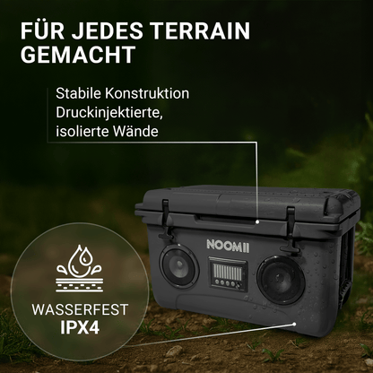 NooMii ColdBeats 45 – Kühlbox mit Bluetooth-Lautsprecher | 45L | Festival & Outdoor | 5 Farben