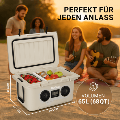 NooMii ColdBeats 65 – XXL Kühlbox mit Bluetooth-Lautsprecher | 65L | Festival & Outdoor | 5 Farben