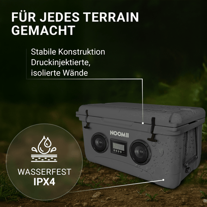 NooMii ColdBeats 65 – XXL Kühlbox mit Bluetooth-Lautsprecher | 65L | Festival & Outdoor | 5 Farben