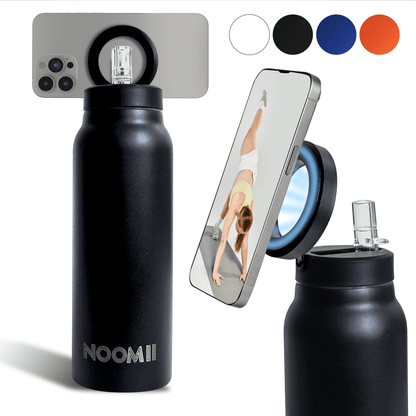 NooMii Edelstahl-Trinkflasche 800ml – Magnetdeckel & Handyhalter