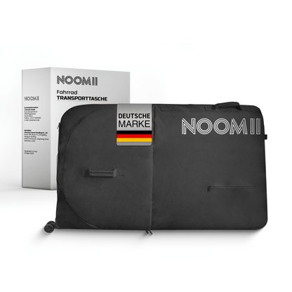 NooMii Fahrrad Transporttasche – Bike Travel Bag mit Rollen | 128x78x25 cm | Rennrad, MTB, E-Bike