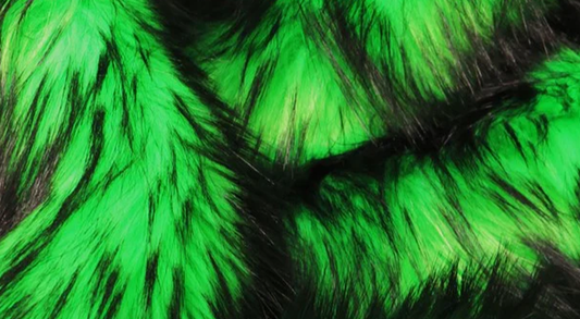 Ecoshag™ Neon Poison Spike Shag Faux Fur Fabric