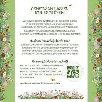 Sponsorship for 10 m² flower meadow to print