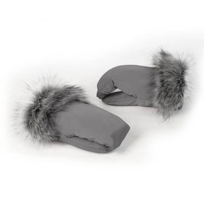 Hand warmers with fur for strollers – stylish, warm &amp; water-repellent