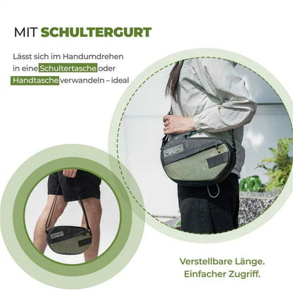 ROAD TO SKY Nachhaltige Fahrrad-Lenkertasche aus recycelten Reifen 2.5L